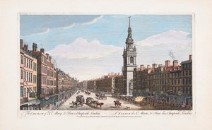 Kostel St, Mary le Bow, Londýn od Thomas (after) Bowles