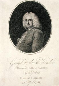 George Frederick Handel (1685-1759) ryl W. Chapman (rytina) od Thomas (after) Hudson