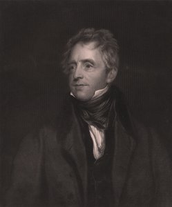Portrét anglického herce Johna Fawcetta (1768-1837), rytina WJ Edwardse z malby Thomase Lawrence, 23x32 cm, Virtue and Co Publisher, Londýn