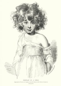 Portrét dítěte (rytina) od Thomas (after) Lawrence
