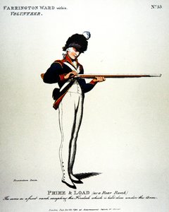 Farrington Ward, uvnitř, Dobrovolník od Thomas (after) Rowlandson
