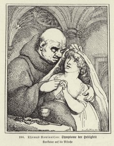 Symptomy svatosti (litografie) od Thomas (after) Rowlandson