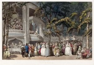 Vauxhall Gardens, Londýn v 18. století