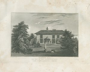 Checkley - Beauhurst Hall: rytina, nd [cca 1820-1830] (tisk) od Thomas (after) Underwood