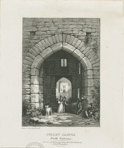 Dudley Castle - North Gateway: rytina a [?19. století] (tisk) od Thomas (after) Underwood