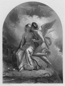 Cupid a Psyche, z obrázku v královské sbírce (rytina)