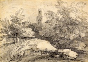 Krajina (tužka) od Thomas (attr. to) Gainsborough