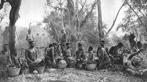 Domorodé ženy s košíky hrošího masa, Karoo, Jižní Afrika, 1924 1927