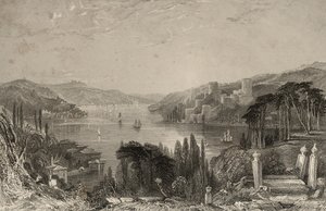 Boumeli Hissar neboli hrad Evropy od Thomas Allom