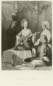Interiér harému od Thomas Allom