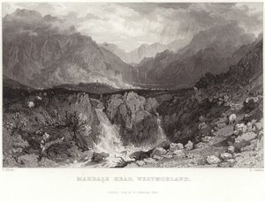Mardale Head ve Westmorlandu od Thomas Allom