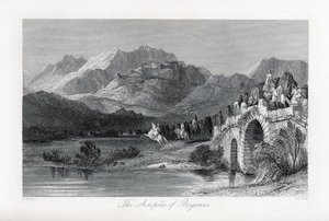 Akropole v Pergamu, 1882 od Thomas Allom