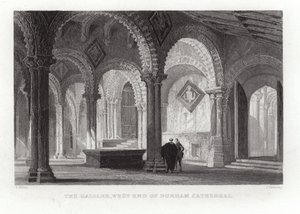 Galilea na západním konci durhamské katedrály od Thomas Allom
