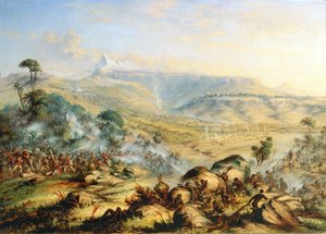 Prasečí hřbet aneb Velký vrchol Amatoly-British-Kaffraria od Thomas Baines