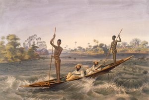 Zanjueelah, lodník z peřejí, hospoda. 1865.