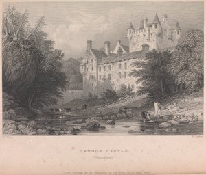 Hrad Cawdor, Narnshire (vyd. G. Virtue); strana 59 (první díl)