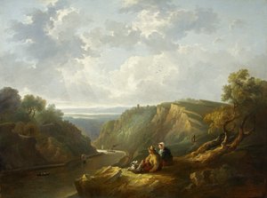 Avon Gorge (olej na plátně) od Thomas Barker