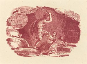 Scéna vraždy od Thomas Bewick