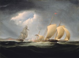 Obsazení Tripolisu lodí Enterprise od Thomas Birch
