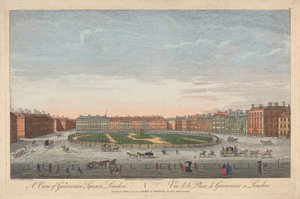 Pohled na Grosvenor Square, Londýn od Thomas Bowles