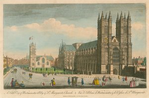 Jižní pohled na Westminster Abbey a St Margaret