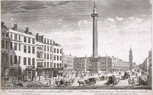 Fish Street Hill, Londýn, c1750 od Thomas Bowles