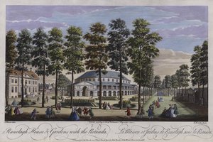 Ranelagh House and Gardens with the Rotunda, Londýn, 1745