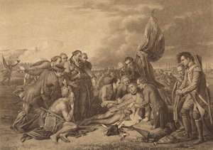 Smrt generála Wolfa na výšinách Abrahama, Quebec, 13. září 1759, 1886