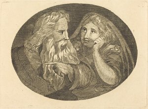 Lear a Cordelie od Thomas Butts, Jr. after William Blake