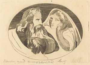 Lear a Cordelie od Thomas Butts, Jr. after William Blake
