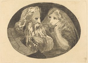 Lear a Cordelie od Thomas Butts, Jr. after William Blake