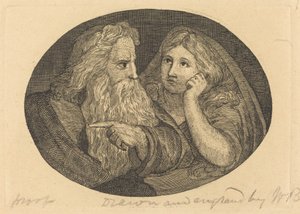 Lear a Cordelie od Thomas Butts, Jr. after William Blake