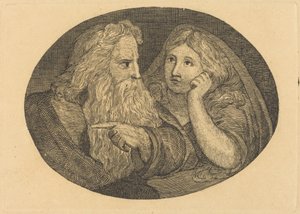 Lear a Cordelie od Thomas Butts, Jr. after William Blake