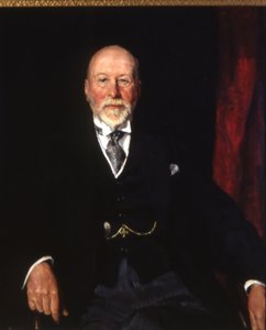 Portrét sira Williama Nicholsona, cca 1935-36 (olej na plátně) od Thomas Cantrell Dugdale