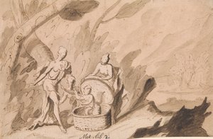 Dcery Cecrops objeví Ericthonius: Ovidius, Metamorphoses, Book 2