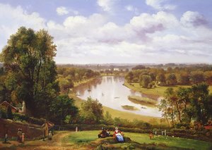 Pohled na Temži z kopce Richmond Hill