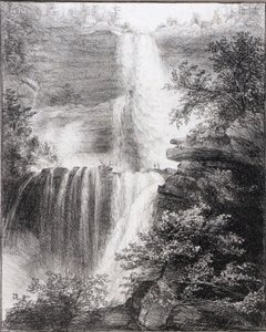 Vodopády v Catskillu od Thomas Cole