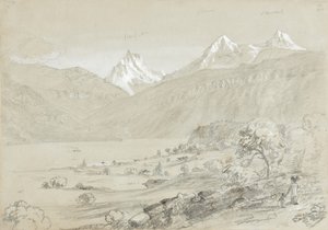 Krajina s Jungfrau od Thomas Cole