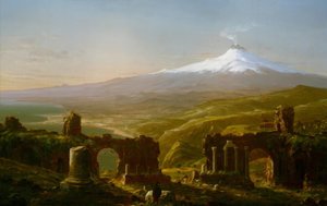 Etna z Taorminy od Thomas Cole