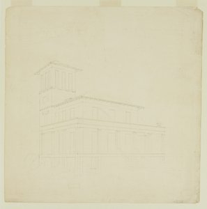 Navrhovaná vila v Catskill od Thomas Cole