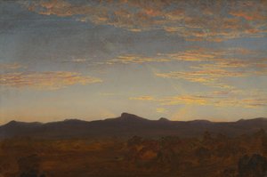 Studie k filmu "Catskill Creek", asi 1844-5 (olej na dřevě) od Thomas Cole
