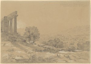 Chrám Juno, Agrigento od Thomas Cole