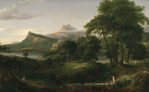 The Course of Empire: The Arcadian or Pastoral State, c.1836 (olej na plátně) od Thomas Cole