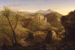 Údolí a chrám Segesta, Sicílie, 1844