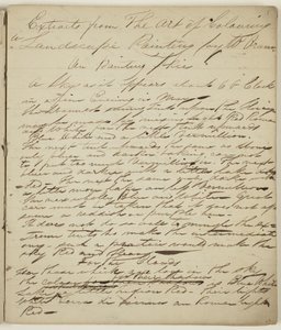 Bez názvu ("Výňatky z Umění vybarvování"), cca 1825 (pero a tuš na papíře) od Thomas Cole