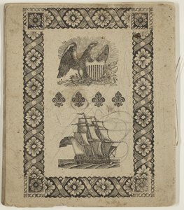 Bez názvu ("Výňatky z Umění vybarvování"), cca 1825 (pero a tuš na papíře) od Thomas Cole