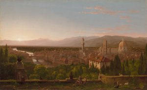 Pohled na Florencii od Thomas Cole