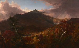 Pohled na Schroon Mountain, Essex County, New York, po bouři od Thomas Cole