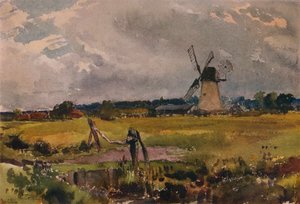 Větrný mlýn, c1890 od Thomas Collier