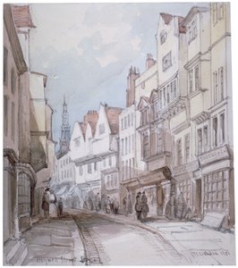 Pohled na Holywell Street, Westminster, Londýn, 1851. od Thomas Colman Dibdin